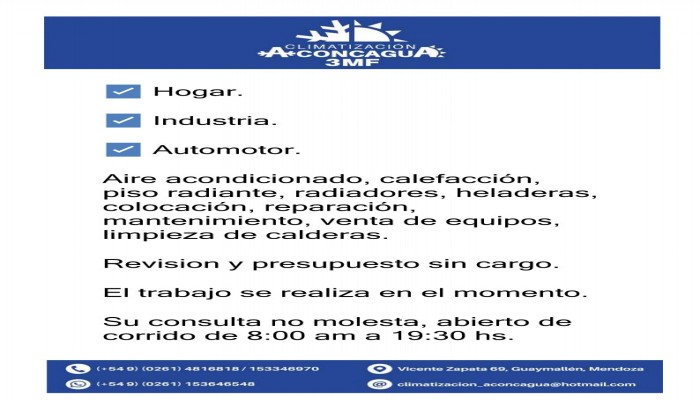CLIMATIZACION ACONCAGUA
